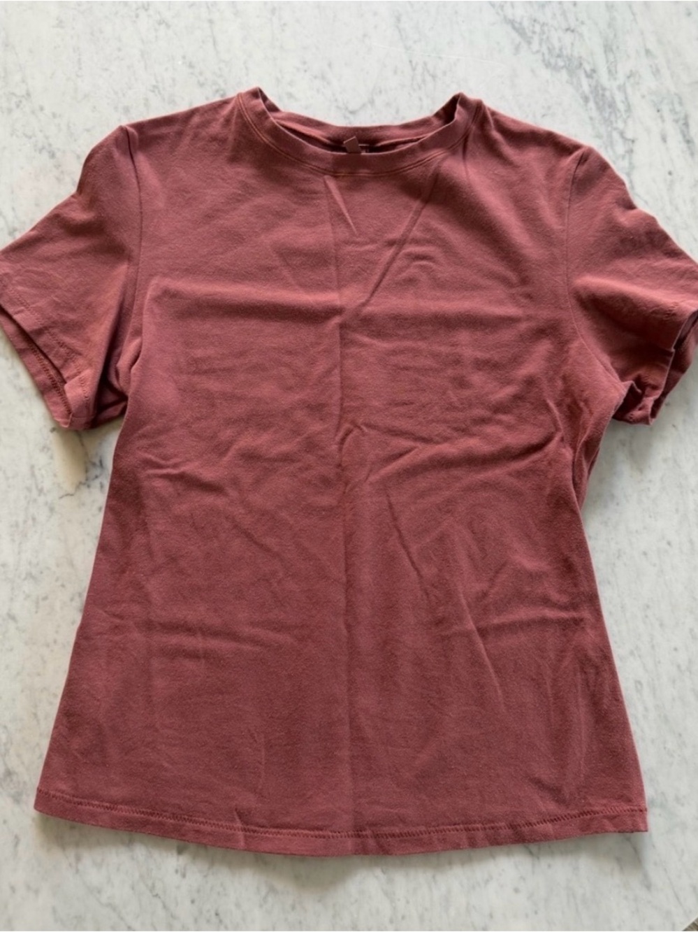 SKIMS Cotton jersey t-shirt Redwood L